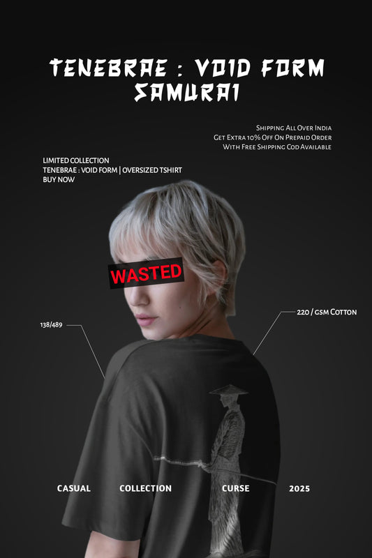 Tebebrae : Void Form | Samurai | Oversized Tshirt